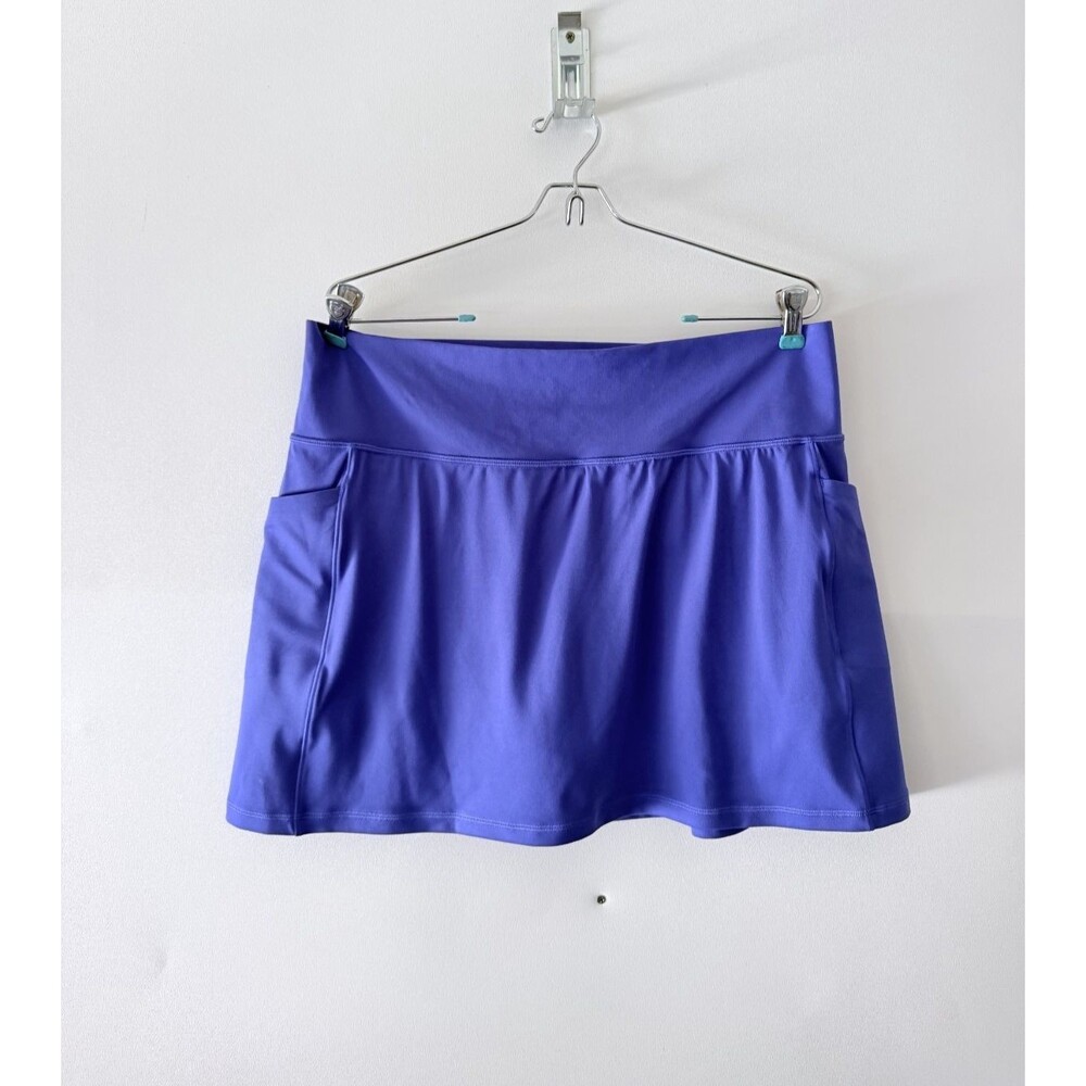 Athleta Salutation Stash Skort Womens 14 Purple 14.5" Skirt with Jupe Short Golf